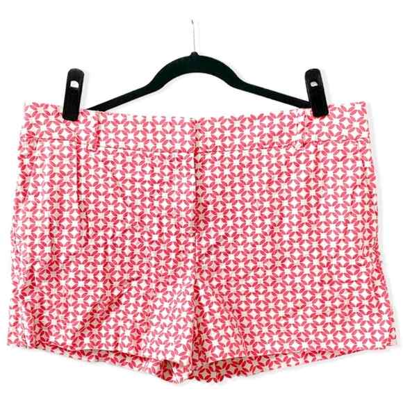 Ann Taylor Loft Womens Size 14 Chino Shorts Pockets Overstock Coral - Picture 1 of 6